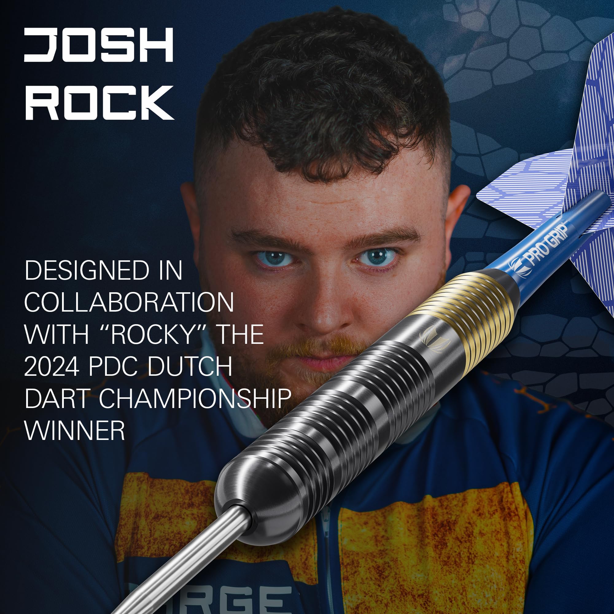 Amazon.com : Target Darts Josh Rock Steel Tip Darts, 22G Brass